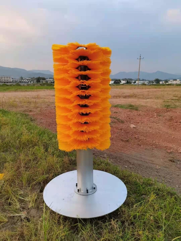 Massage Stand On Land Cow Body Brush 550mm Yellow